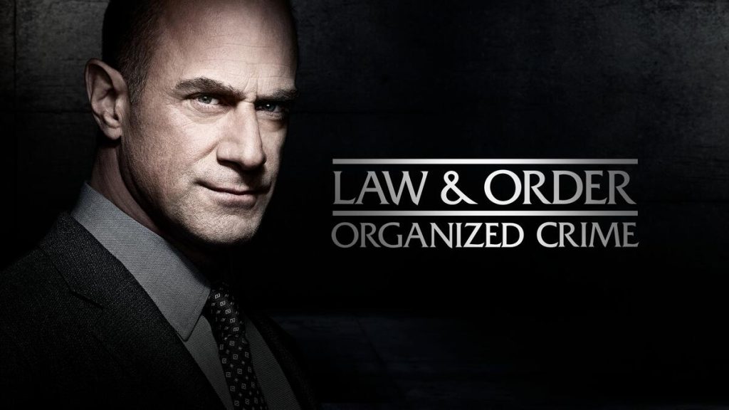 Title art for the procedural show, Law & Order: Organized Crime.