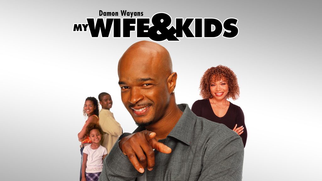 Title art for the sitcom, My Wife and Kids.