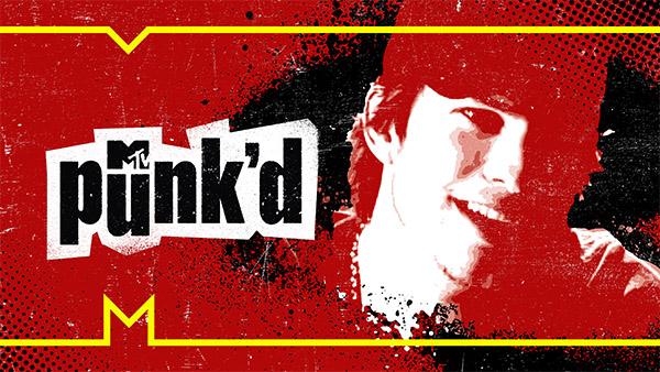 Title art for the unscripted prank show, Punk’D.