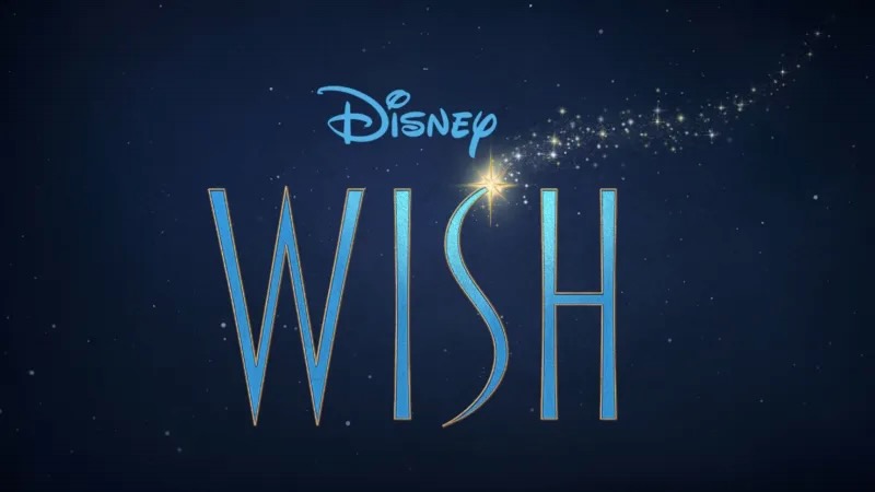 Title art for the Disney animated movie, Wish.