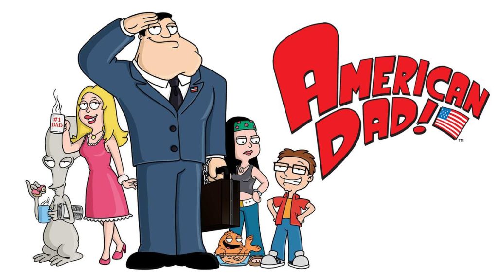 Title art for the adult animated series, American Dad!.