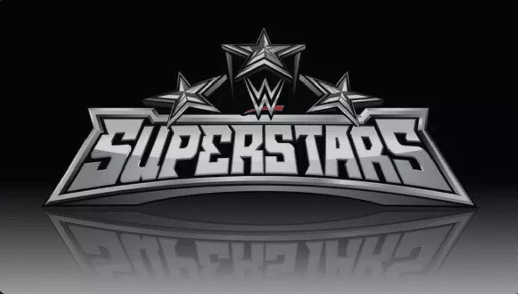 Title art for the wrestling series, WWE Superstars.