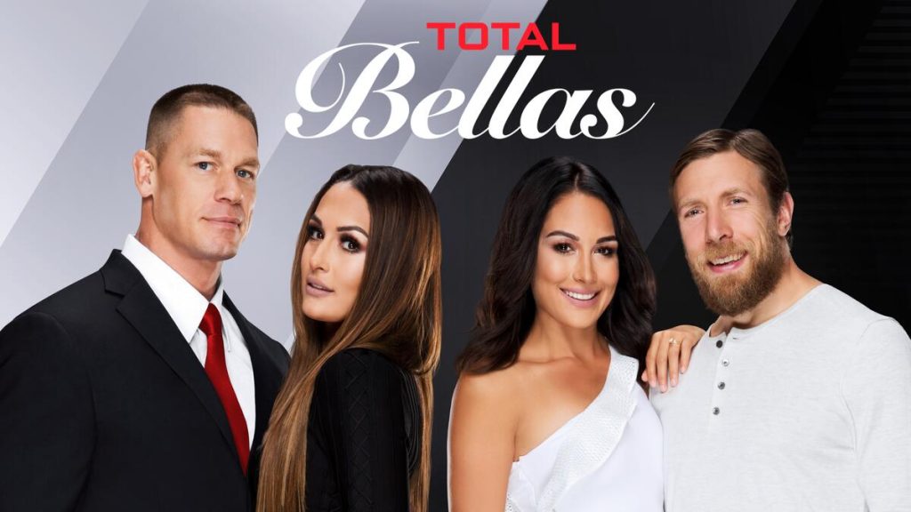 Title art for the WWE reality series, Total Bellas.