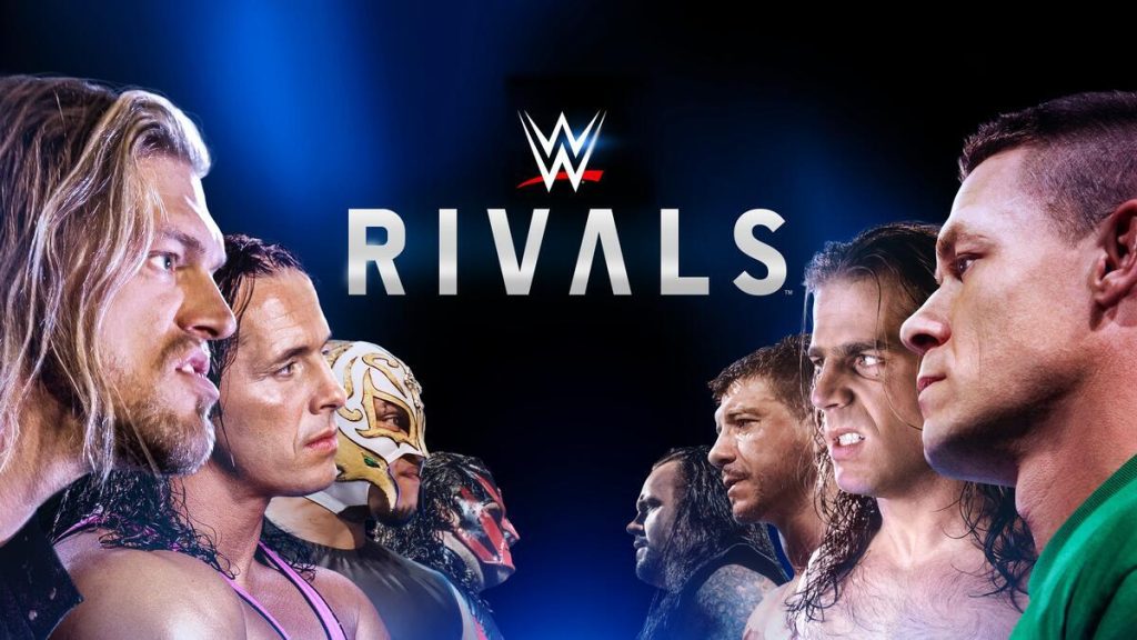 Title art for the professional wrestling behind-the-scenes series, WWE Rivals.