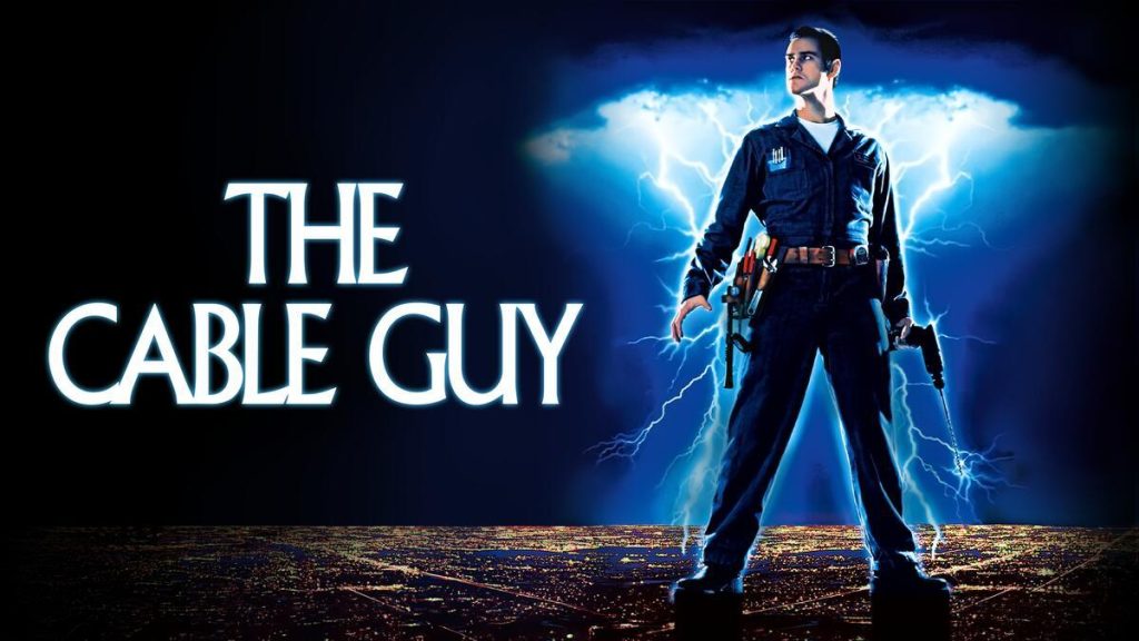 Title art for the Jim Carrey comedy, The Cable Guy.