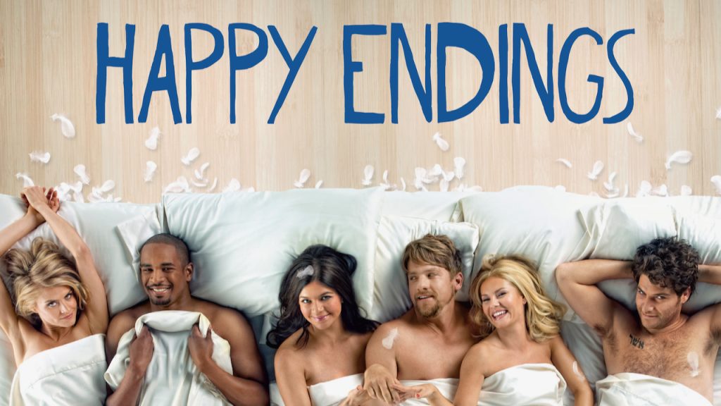 Title art for the sitcom series, Happy Endings.