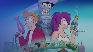A promotional image for Futurama on Hulu.