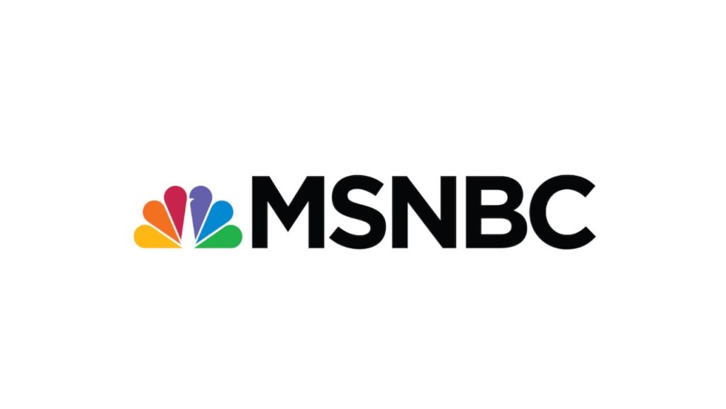 Title art for MSNBC on Hulu.