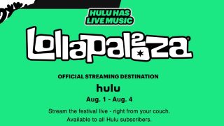 Title art for Lollapalooza streaming on Hulu.