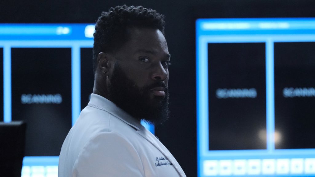 A still image of Malcolm-Jamal Warner as AJ Austin in the TV medical drama, The Resident.