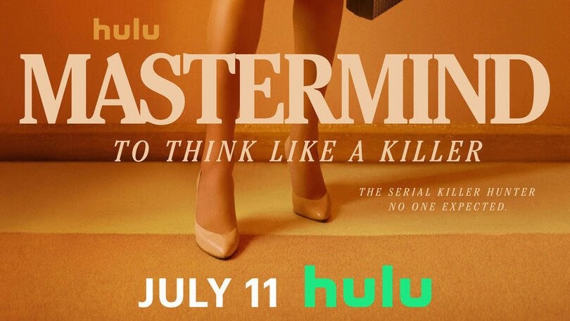 Title art for the Hulu Original true crime docuseries, Mastermind: To Think Like a Killer.