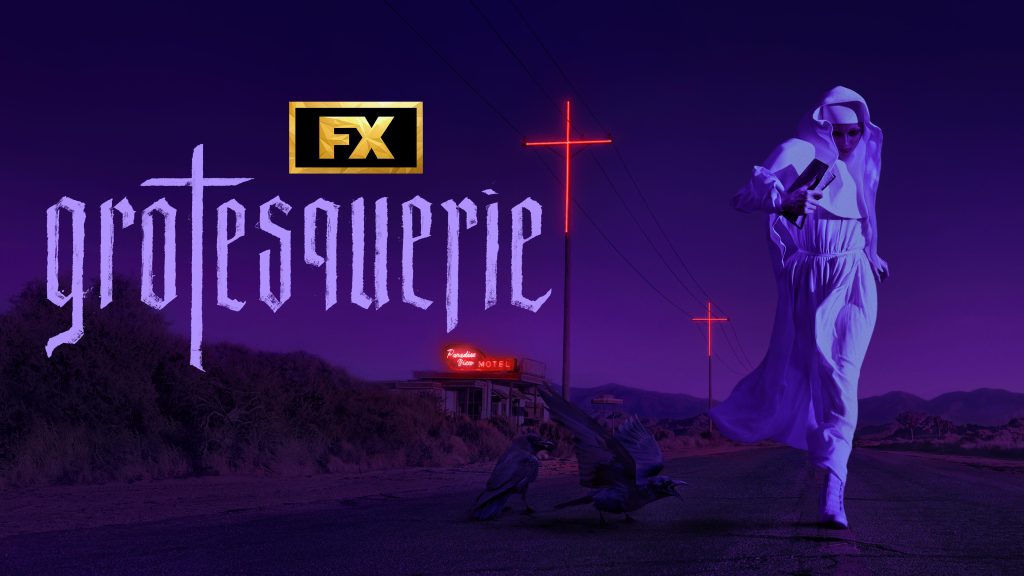 Title art for the Ryan Murphy FX series, Grotesquerie.