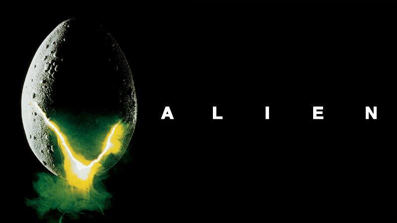 Title art for the first movie in the Alien franchise, Alien.