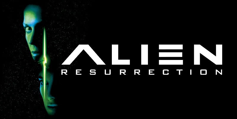 Title art for the fourth movie in the Alien franchise, Alien: Resurrection.