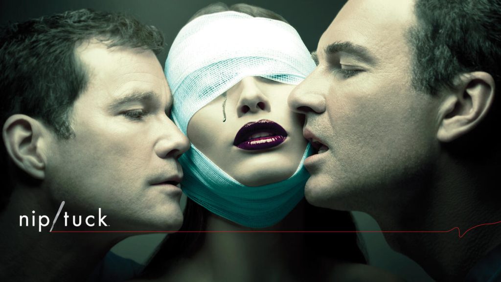 Title art for the Ryan Murphy show, Nip/Tuck.