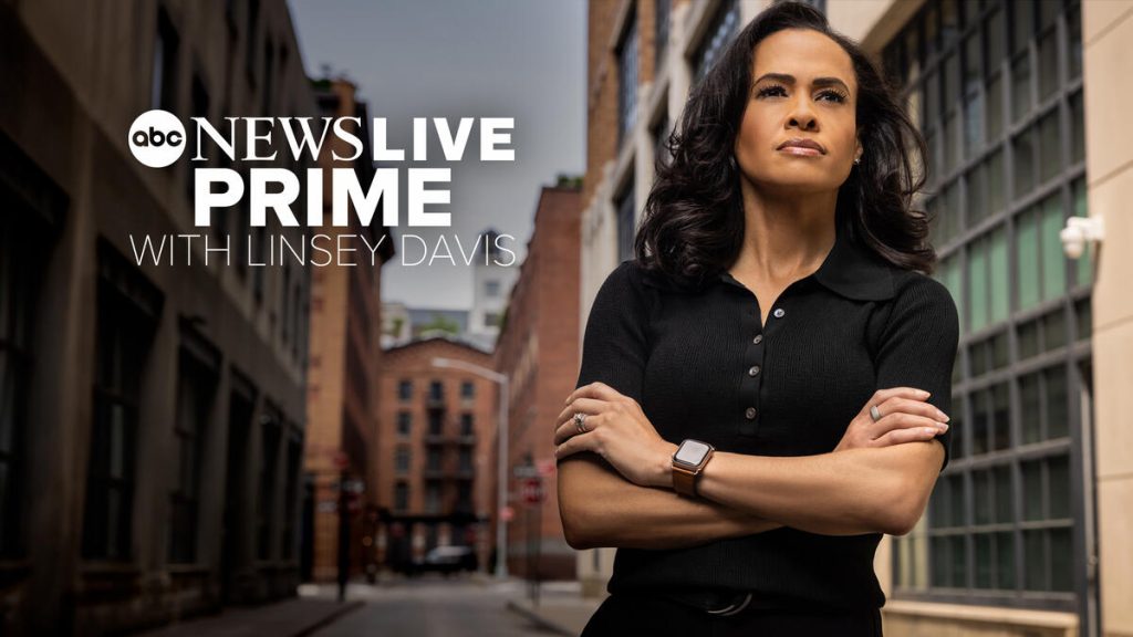 Title art for the ABC News Live program, News Live Prime with Linsay Davis.