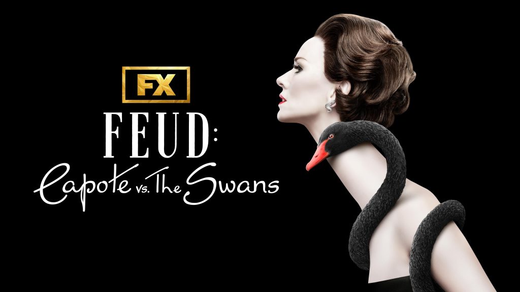 Title art for the Ryan Murphy show, Feud: Capote vs. The Swans.