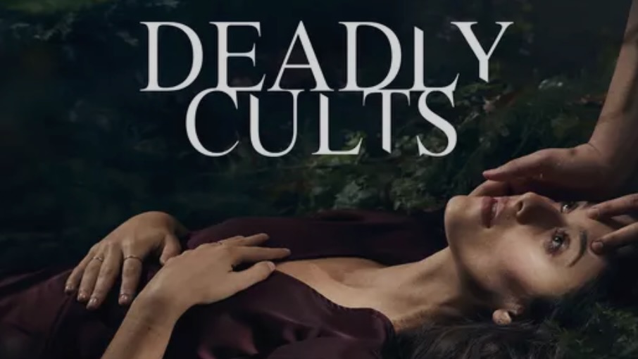 Title art for the cult documentary, Deadly Cults.