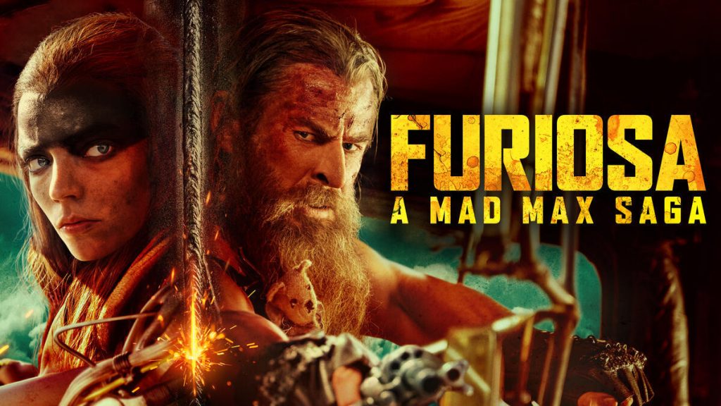 Title art for the movie Furiosa: A Mad Max Saga, streaming on Max.