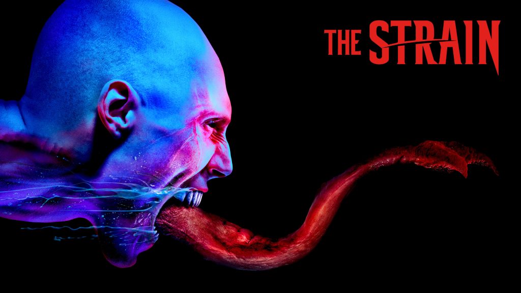 Title art for the vampire TV series, The Strain.