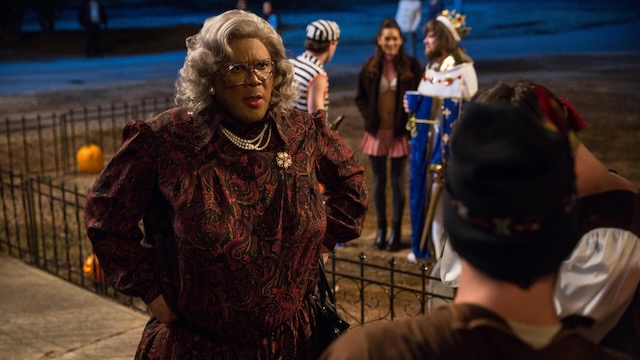 A screengrab from the Halloween comedy movie, Tyler Perry’s Boo! A Madea Halloween.