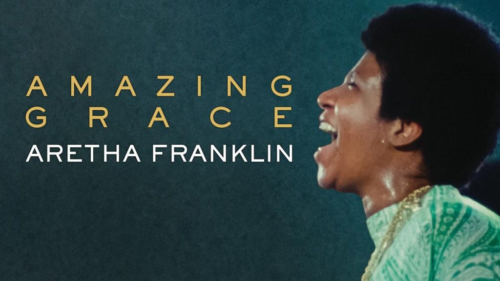 Title art for the biopic film about Aretha Franklin, Amazing Grace.