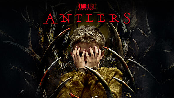 Title art for the horror movie Antlers