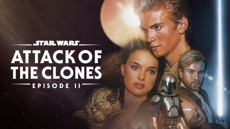 Title art for Star Wars Episode II: Attack of the Clones. 