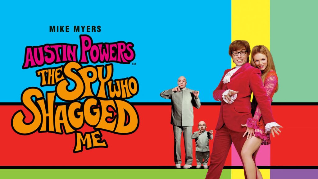 Title art for the iconic comedy film Austin Powers: The Spy Who Shagged Me.