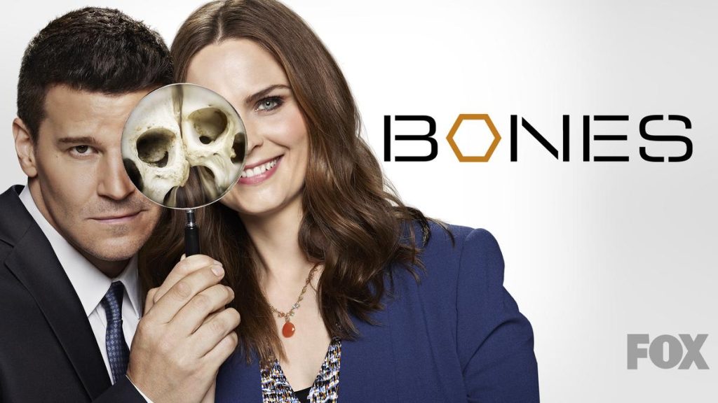 Title art for the detective show, Bones.