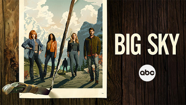 Title art for the American North Western drama series Big Sky.