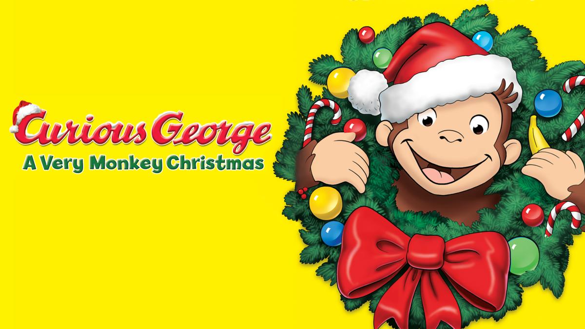 Title art for Curious George A Very Monkey Christmas