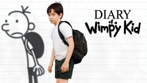 Title art featuring Greg Heffley as Zachary Gordon in Diary of a Wimpy Kid.