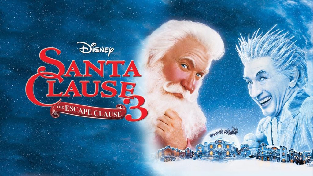 Title art for the funny Christmas movie, Santa Clause 3: The Escape Clause.