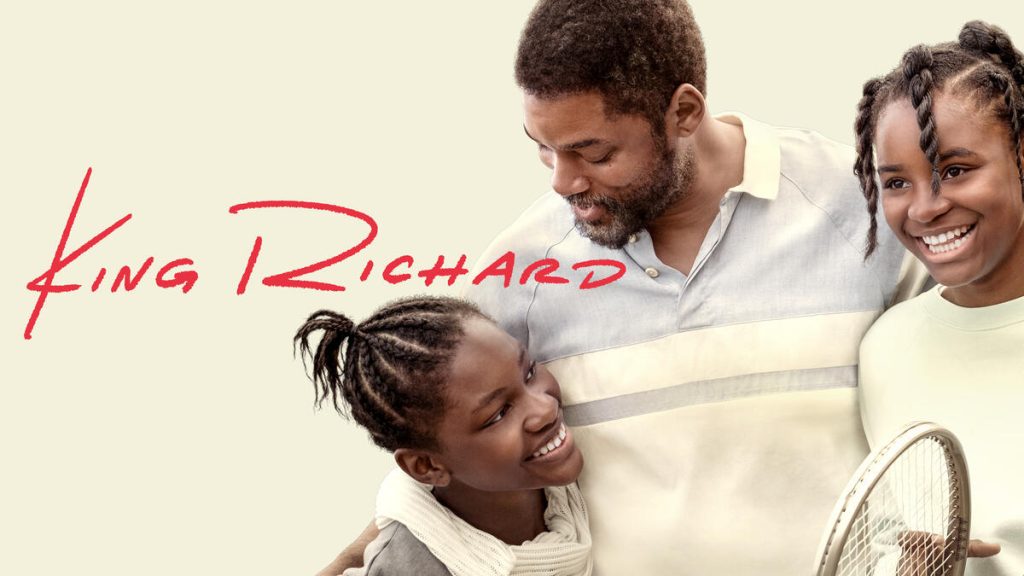 Title art for the biographical sports drama film King Richard