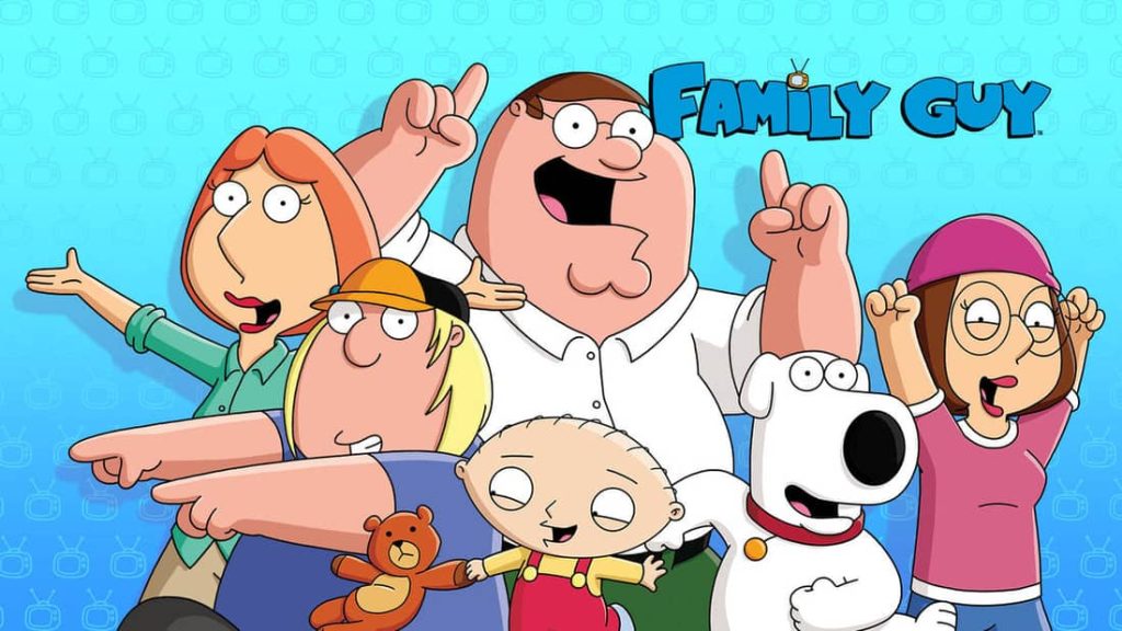 Title art for the animated comedy series, Family Guy.