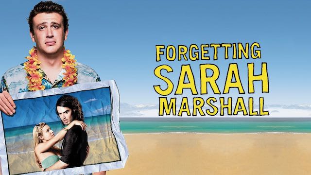 Title art for beach movie Forgetting Sarah Marshall