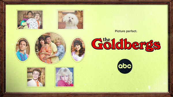 Title art for the feel-good sitcom, The Goldbergs.