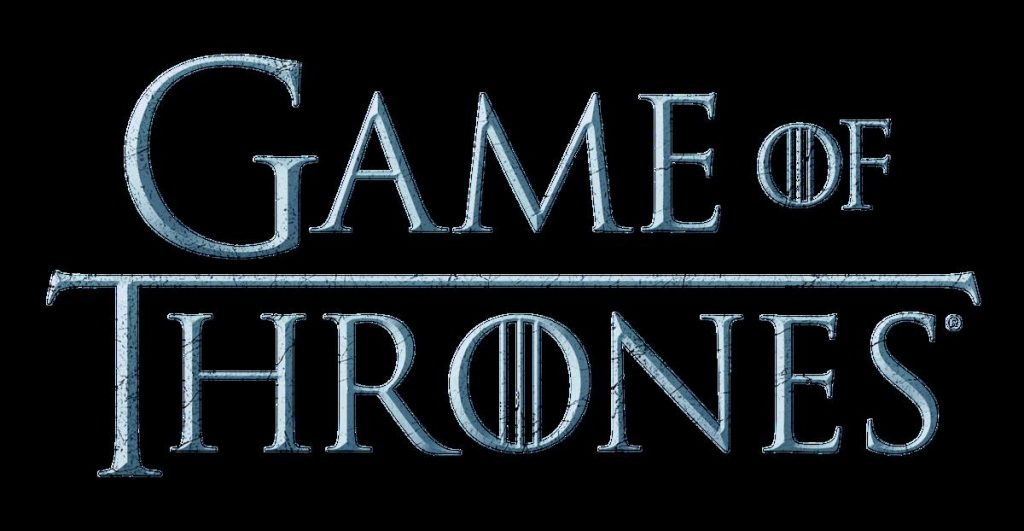 Title art for the hit HBO series, Game of Thrones.