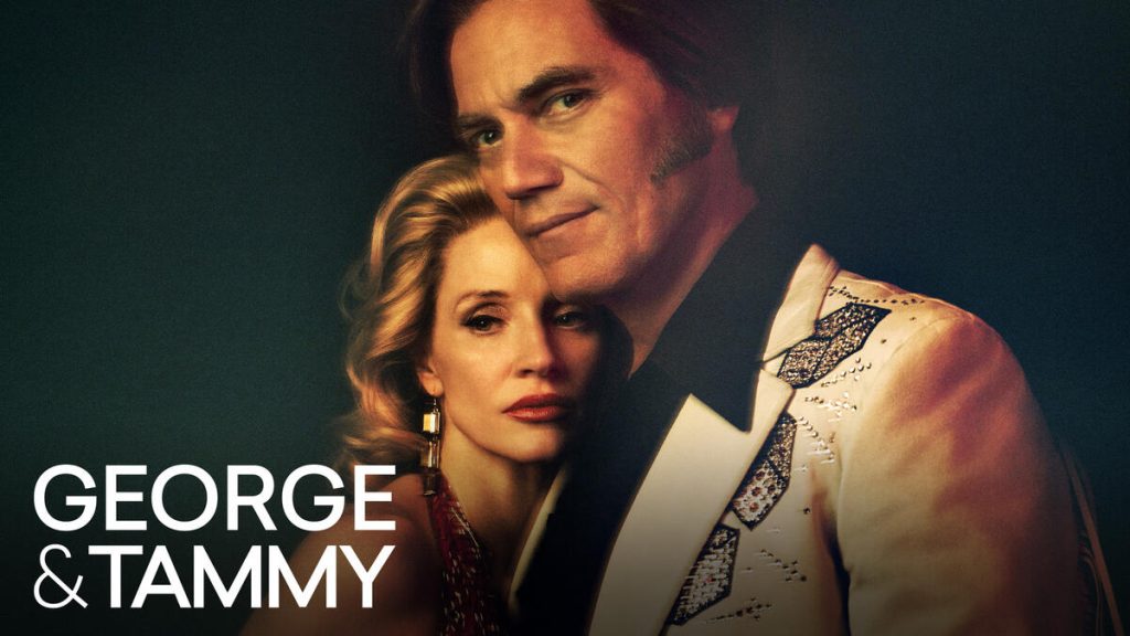 Arte -título da série Showtime, George e Tammy