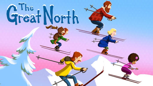 Title art for the adult animated series, The Great North.