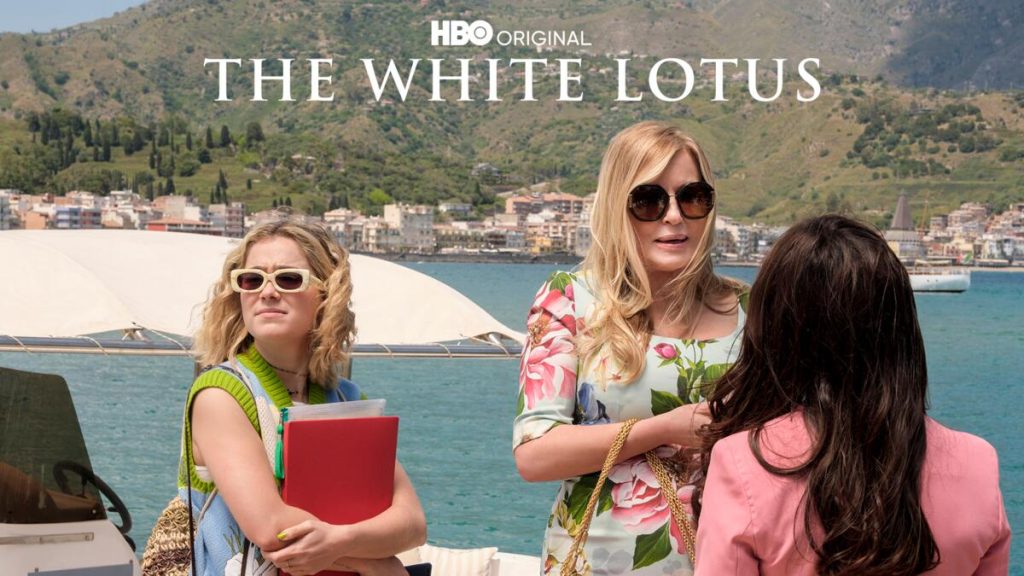 Title art for the hit HBO show The White Lotus