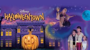 Arte del título para la película original de Hallowen de Disney Channel, Halloweentown