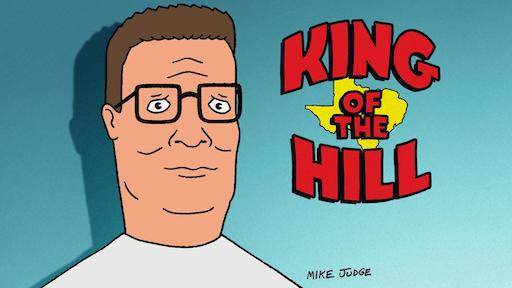 Title art for the adult animated show, King of the Hill.