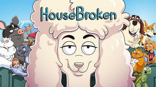 Title art for the adult animated series, HouseBroken.