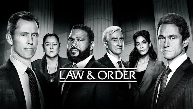 Title art for the procedural show, Law & Order.