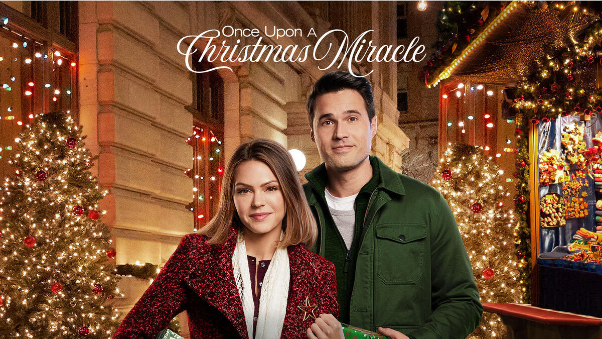 Title art for the Hallmark Christmas movie, Once Upon a Christmas Miracle