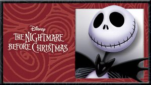 Title art for Tim Burton’s The Nightmare Before Christmas.