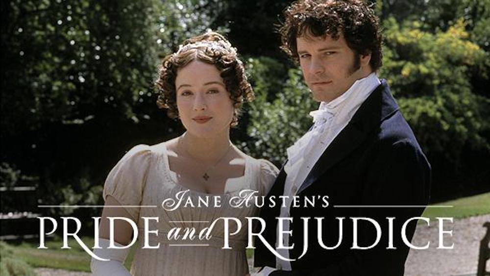 Title art for the TV series, Pride and Prejudice, based on the novel by Jane Austen.