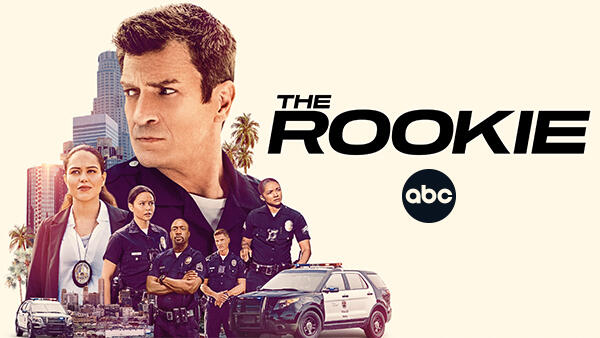 Title art for the procedural show, The Rookie.